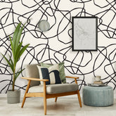 Natural Boho Lines Wallpaper